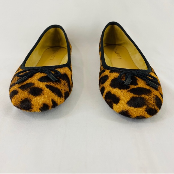 Talbots Penelope Ballet Flats Calf Hair Leopard - Picture 4 of 8